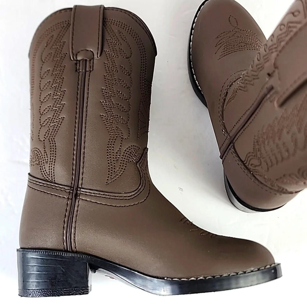 NWT Durango Boy's Brown Cowboy Boots, size 10D